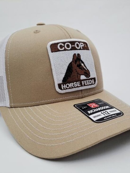Richardson 112 CO-OP Horse Feeds Trucker Hat NWT USA Embroidered Snapback Retro